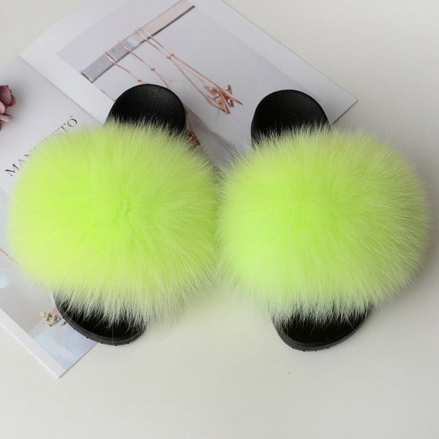 Cute Real Fur Slippers