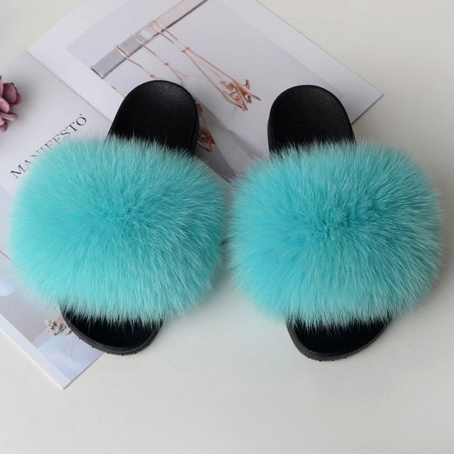 Cute Real Fur Slippers