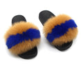 Furry Indoor Flip Flops Fox Fur Slippers