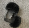 Plush Furry Slides Outdoor Fox Fur Slipper