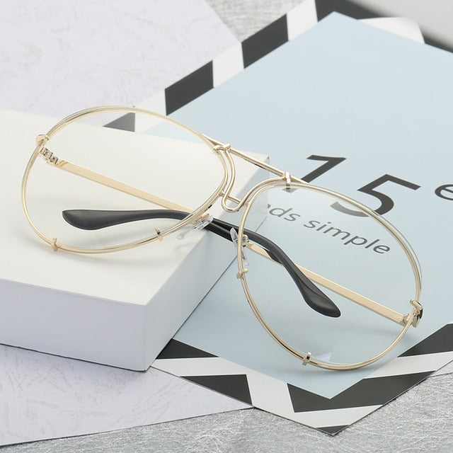 Luxury Pilot Cool Mirror Vintage Sunglasses