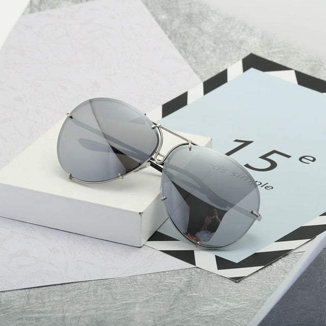 Luxury Pilot Cool Mirror Vintage Sunglasses