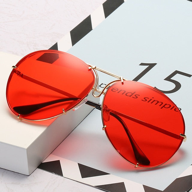 Luxury Pilot Cool Mirror Vintage Sunglasses