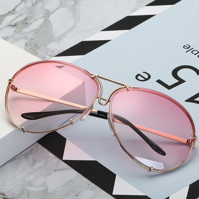 Luxury Pilot Cool Mirror Vintage Sunglasses