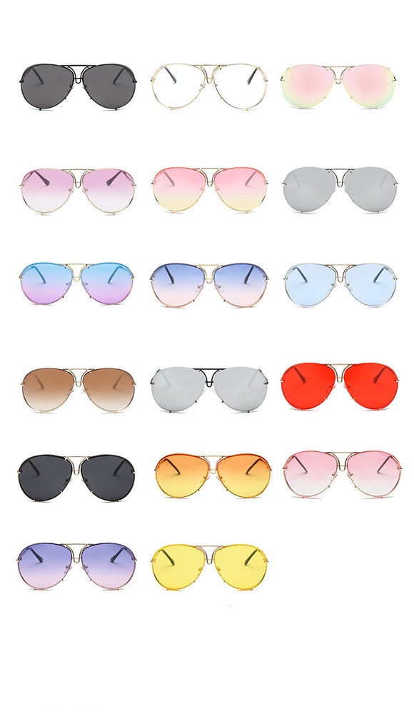 Luxury Pilot Cool Mirror Vintage Sunglasses