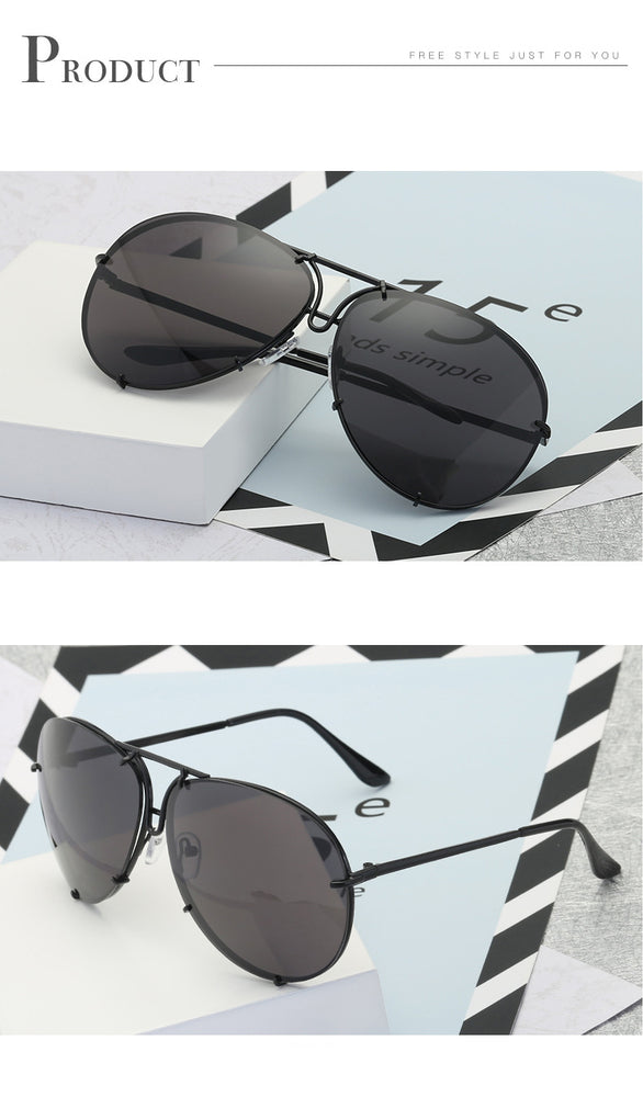 Luxury Pilot Cool Mirror Vintage Sunglasses