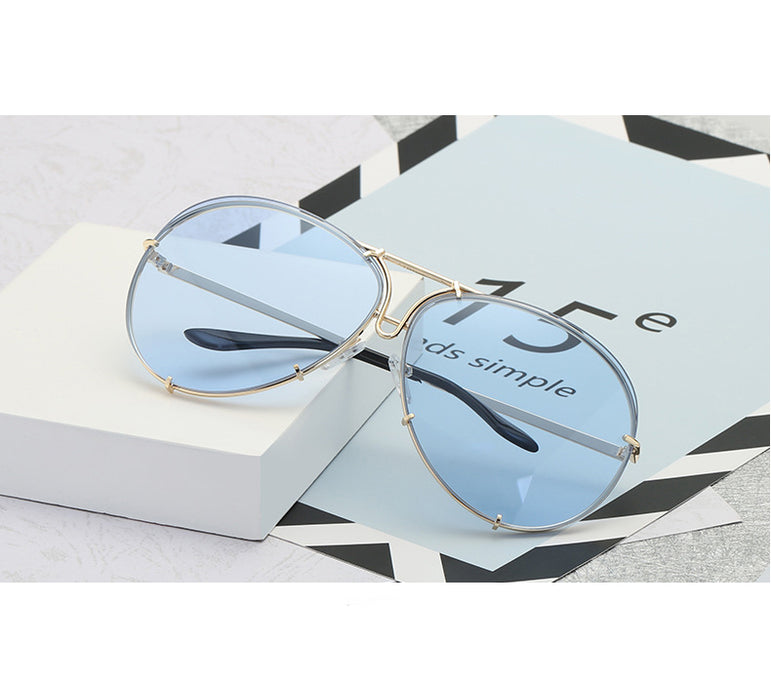 Luxury Pilot Cool Mirror Vintage Sunglasses