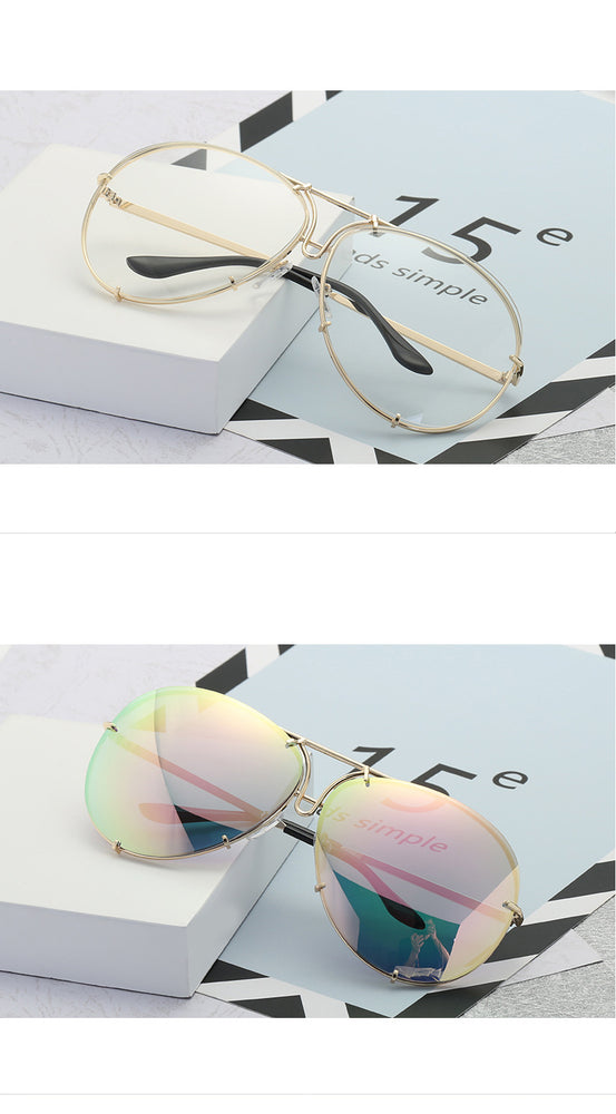 Luxury Pilot Cool Mirror Vintage Sunglasses