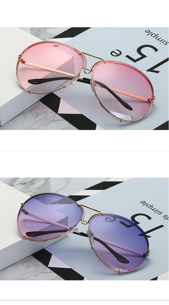 Luxury Pilot Cool Mirror Vintage Sunglasses