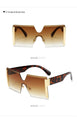 Square Oversized Rimless Sunglasses