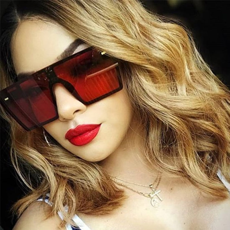 Luxury Brand Women Oversized Square Sunglasses