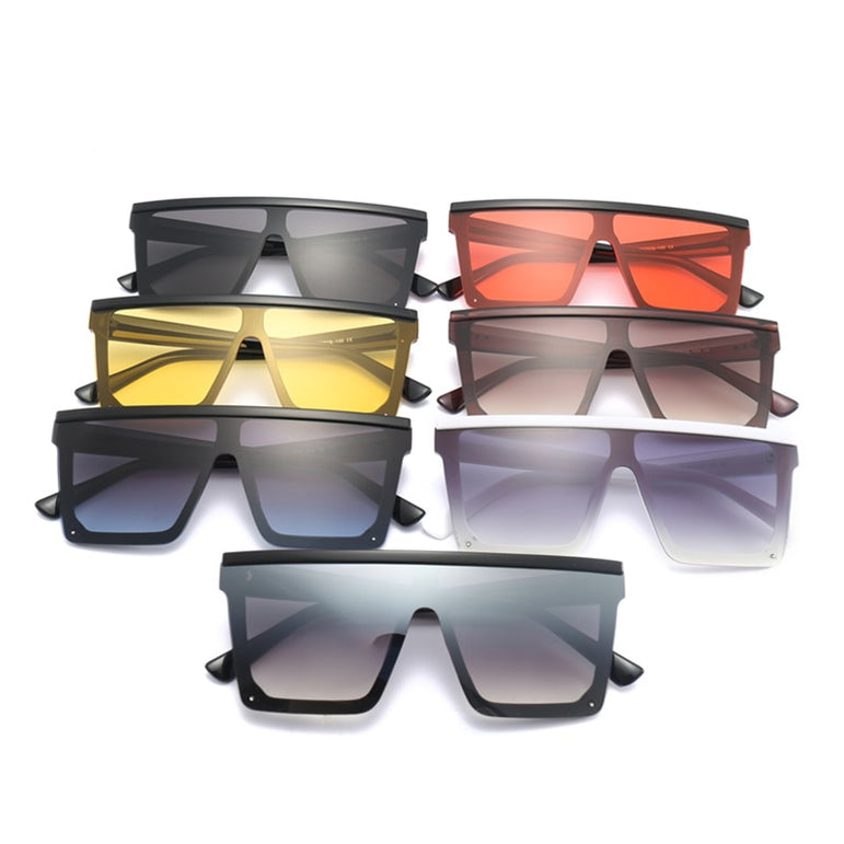 Rimless Square Vintage Ovesized Sunglasses