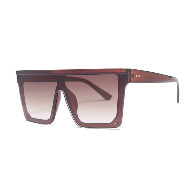 Rimless Square Vintage Ovesized Sunglasses