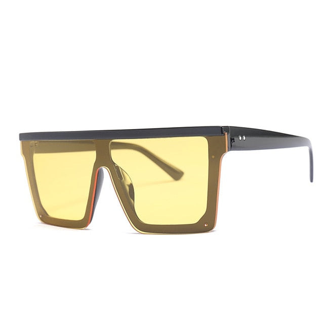 Rimless Square Vintage Ovesized Sunglasses