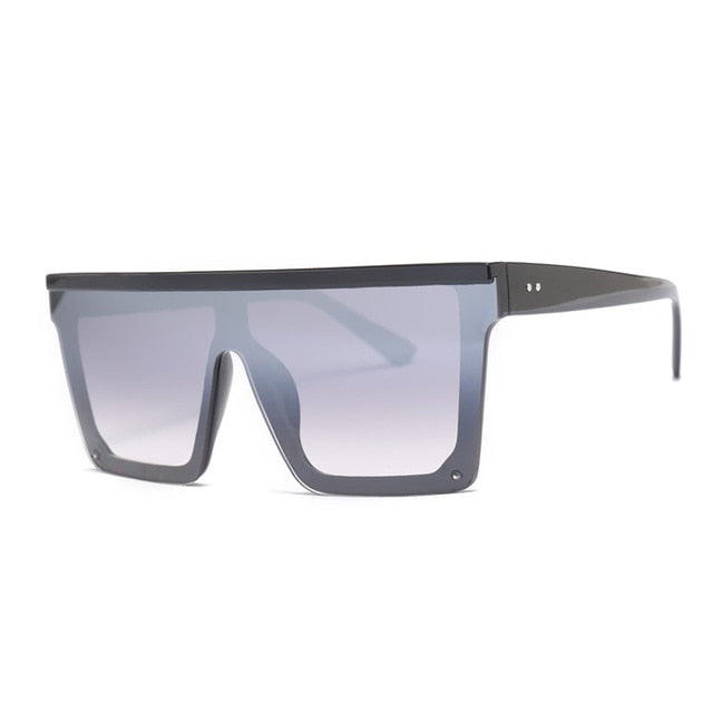 Rimless Square Vintage Ovesized Sunglasses