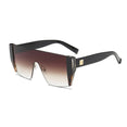 Rimless Square Vintage Ovesized Sunglasses