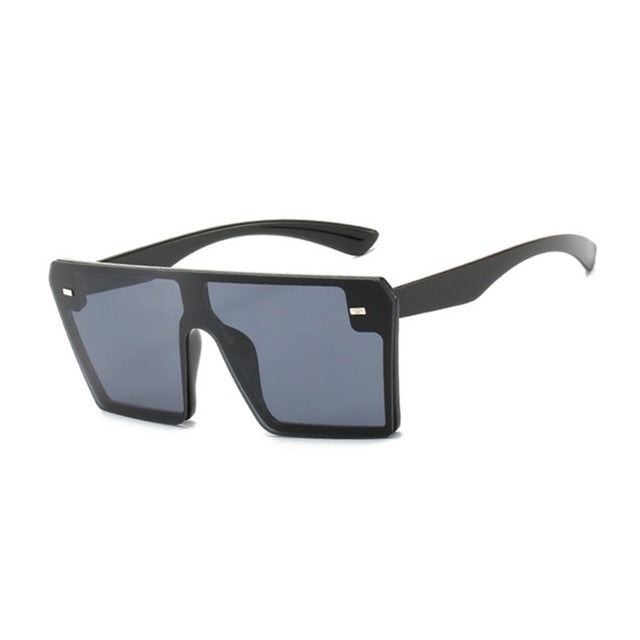 Rimless Square Vintage Ovesized Sunglasses