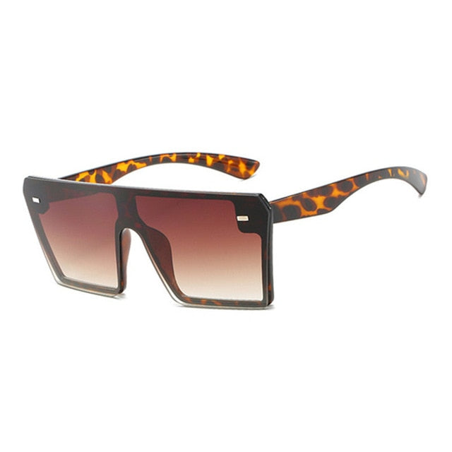 Rimless Square Vintage Ovesized Sunglasses