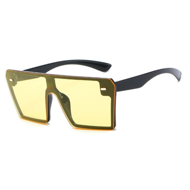 Rimless Square Vintage Ovesized Sunglasses