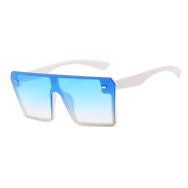 Rimless Square Vintage Ovesized Sunglasses