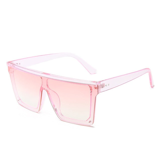 Rimless Square Vintage Ovesized Sunglasses