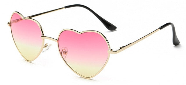 Rimless LOVE Heart Shaped Sunglasses