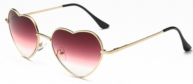 Rimless LOVE Heart Shaped Sunglasses