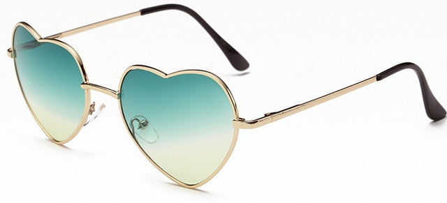 Rimless LOVE Heart Shaped Sunglasses