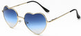 Rimless LOVE Heart Shaped Sunglasses