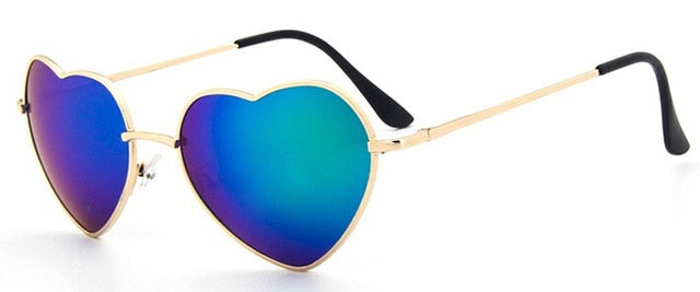 Rimless LOVE Heart Shaped Sunglasses