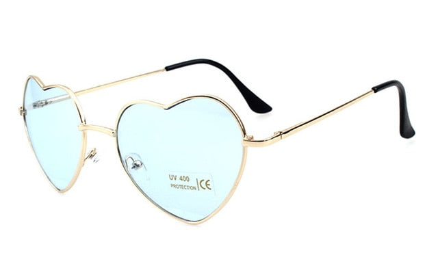 Rimless LOVE Heart Shaped Sunglasses