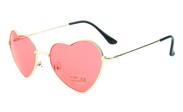 Rimless LOVE Heart Shaped Sunglasses