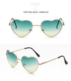 Rimless LOVE Heart Shaped Sunglasses