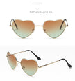 Rimless LOVE Heart Shaped Sunglasses