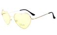 Rimless LOVE Heart Shaped Sunglasses