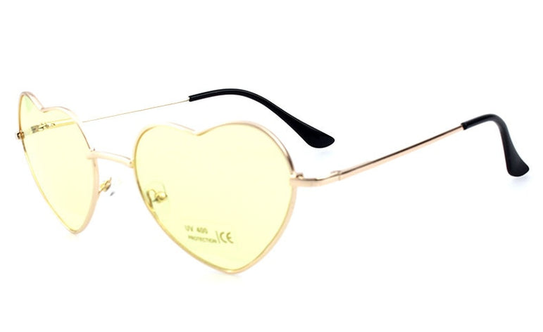 Rimless LOVE Heart Shaped Sunglasses