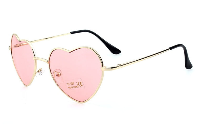 Rimless LOVE Heart Shaped Sunglasses