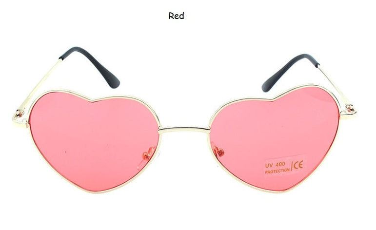 Rimless LOVE Heart Shaped Sunglasses