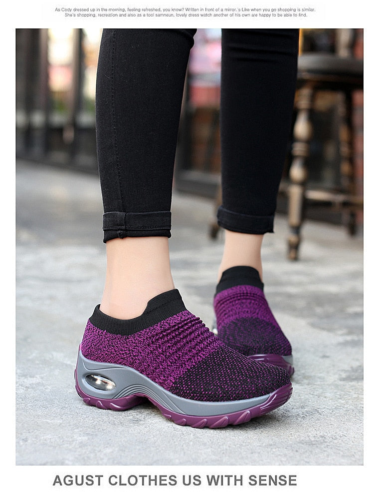 Casual Women Breathable Mesh Sneakers