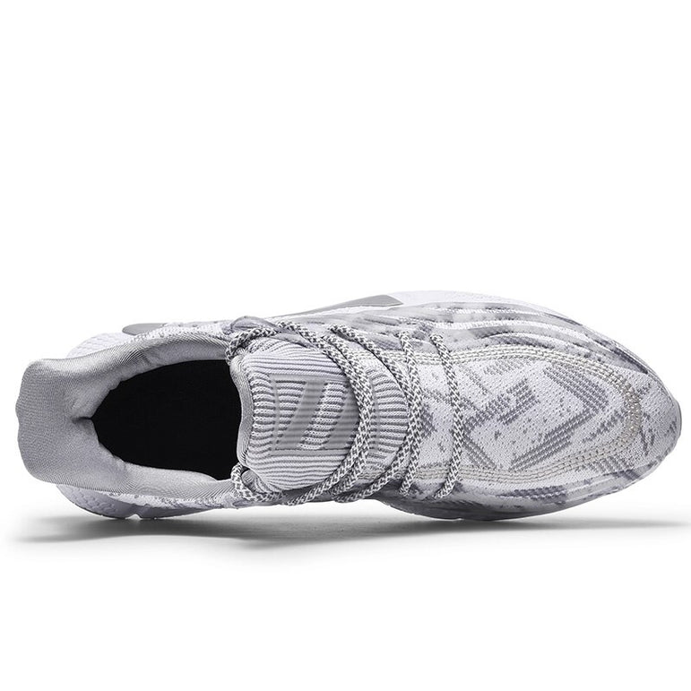 Breathable Mesh Lace-up Jogging Sneakers