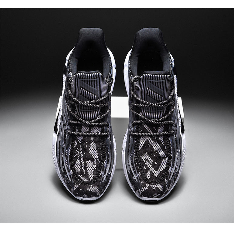 Breathable Mesh Lace-up Jogging Sneakers