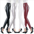 High Elastic Waist Leather Pants Leggings