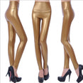 High Elastic Waist Leather Pants Leggings