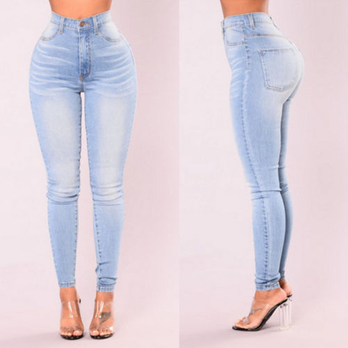 High Waist Stretch Lady Denim Skinny Pants