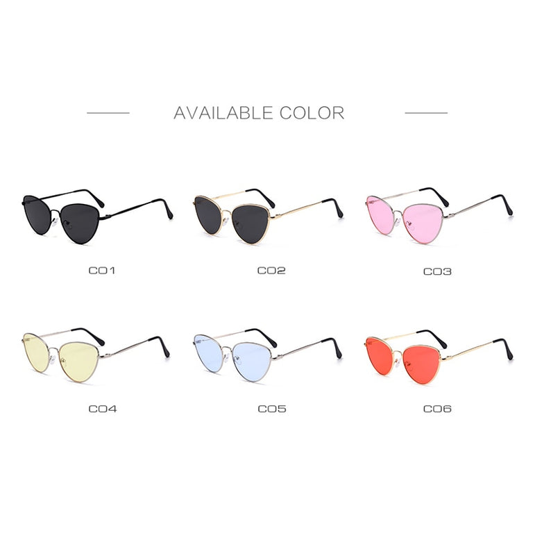 Retro Vintage Cat Eye Women Sunglasses