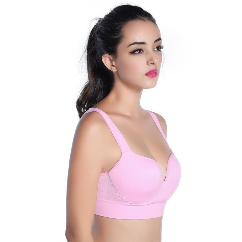 Push Up Racerback Seamless Women Sports Bra