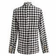 Office Ladies Women tweed Houndstooth Coats jackets