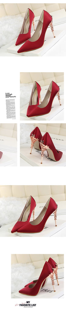 Thin Pointed Toe Pumps Wedding High Heels