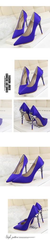 Thin Pointed Toe Pumps Wedding High Heels