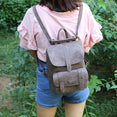 Leather Vintage Women Backpack